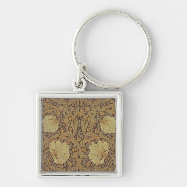 'Pimpernel' wallpaper design, 1876 Keychain (Front)