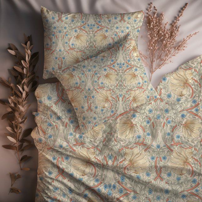 Pimpernel Warm Peach, Creamy Ivory, Misty Aqua Duvet Cover (Creator Uploaded)