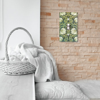 Pimpernel White Poppies William Morris Light Switch Cover by mangomoonstudio at Zazzle