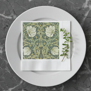 Pimpernel White Poppies William Morris Napkins