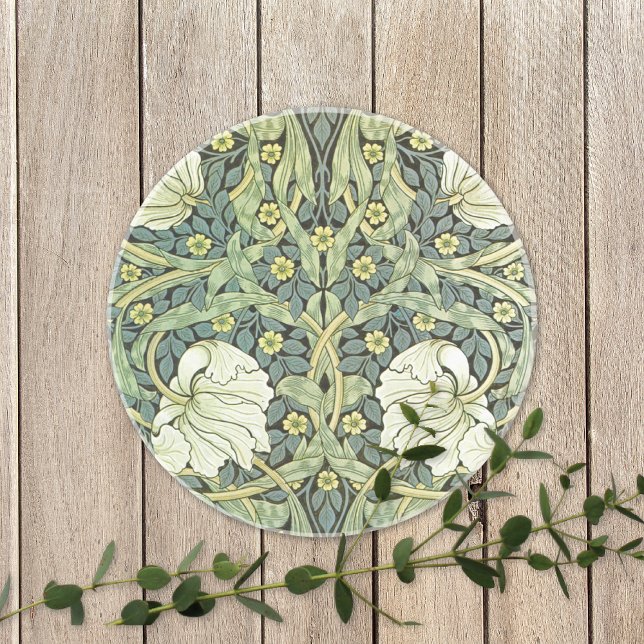 Pimpernel White Poppies William Morris Sandstone Coaster (Creator Uploaded)