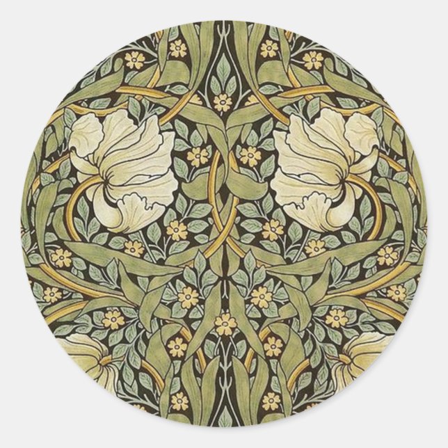 Pimpernel William Morris Classic Round Sticker (Front)