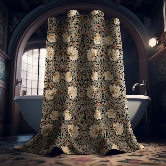 Pimpernel William Morris Floral Victorian Pattern Shower Curtain (Creator Uploaded)