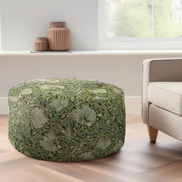 Pimpernel William Morris Green Gold Pattern Pouf