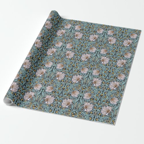 Pimpernel William Morris _ Ice Blue Wrapping Paper