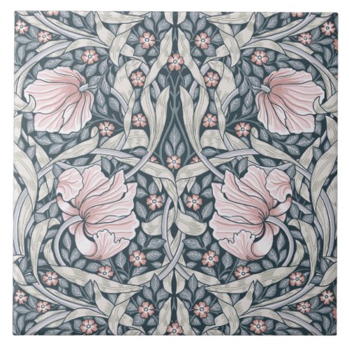 pimpernel William MorrisPeach Fuzzart nouveau Ceramic Tile