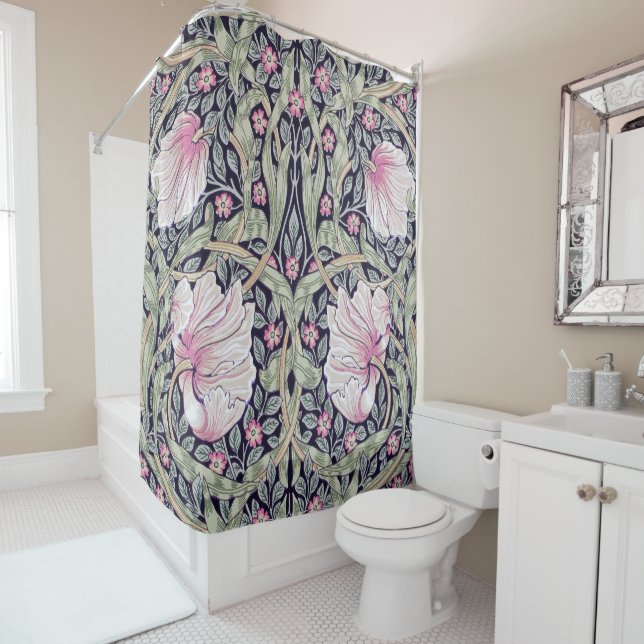 Pimpernel, William Morris Shower Curtain (In Situ)