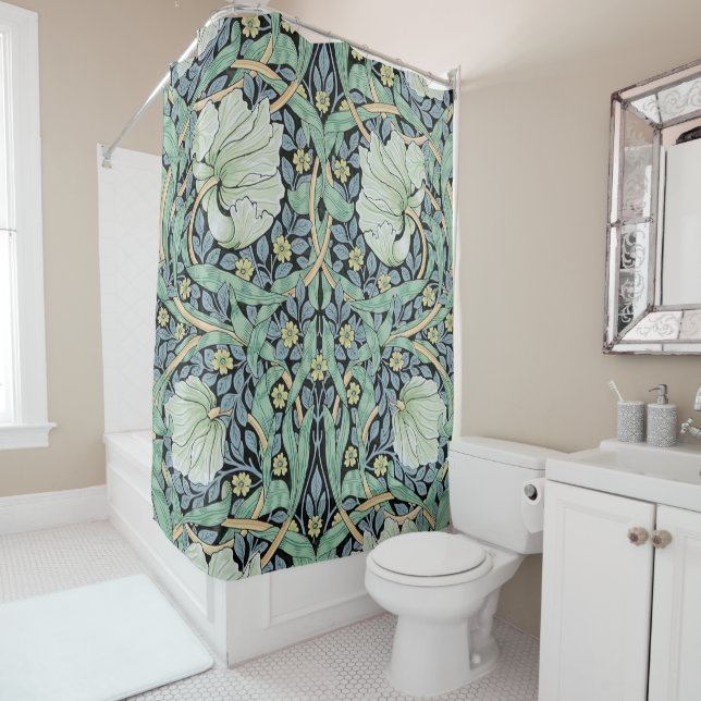 Pimpernel, William Morris Shower Curtain (In Situ)