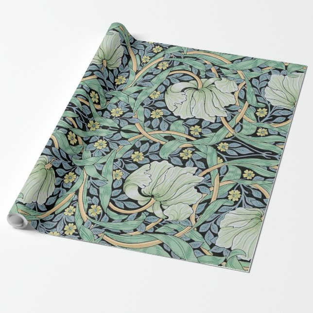 Pimpernel, William Morris Wrapping Paper (Unrolled)