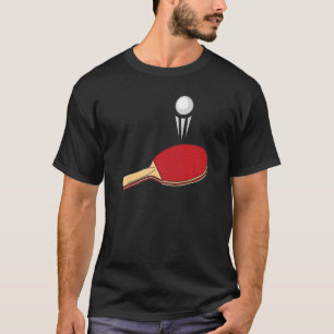 pimples table tennis bat ping pong ball table tenn T-Shirt