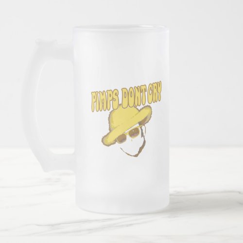 Pimps Dont Cry the other guys movie Frosted Glass Beer Mug