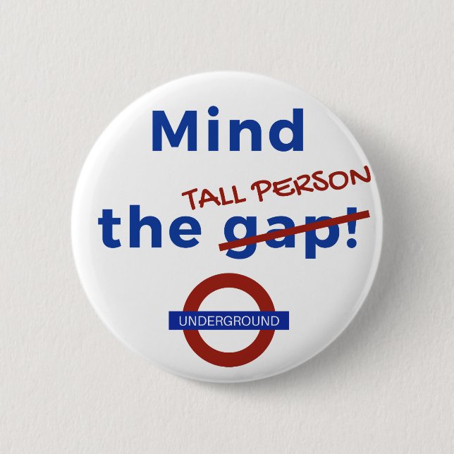 Pin badge for tall people (Front)