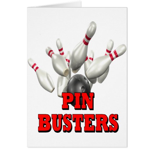 Pin Busters Bowling Cards (Front)