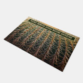 Pin Cushion Cactus Thorns Funny Personalized  Doormat (Angled)
