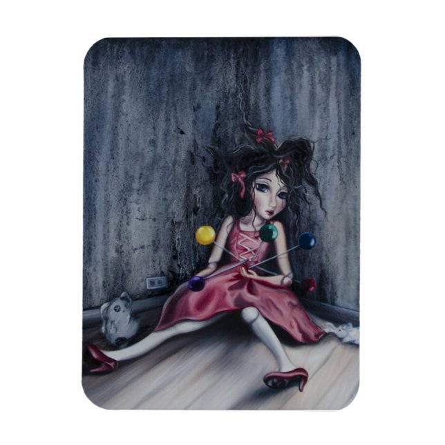 "Pin Cushion Doll2" magnet (Vertical)