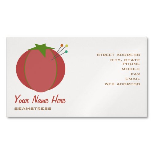Pin Cushion Magnetic Business Card