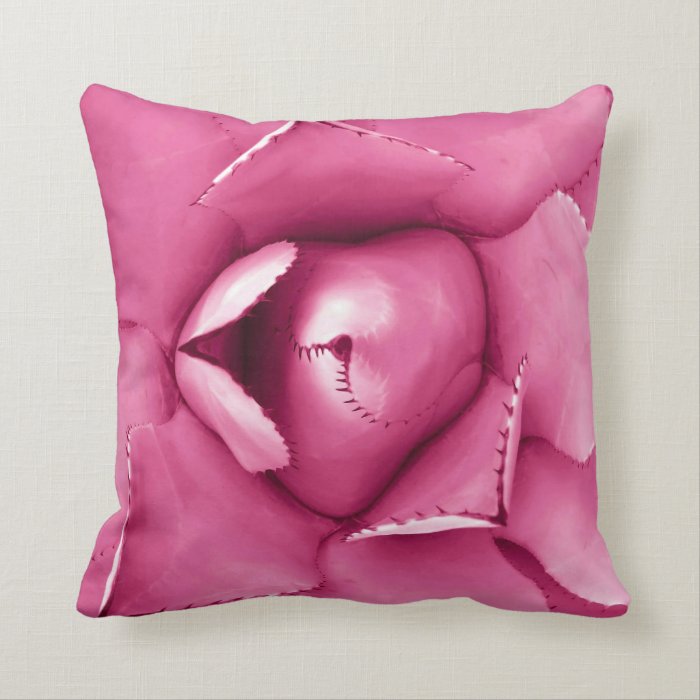 Pin Cushion Optical Illusion Throw Pillow Hot Pink
