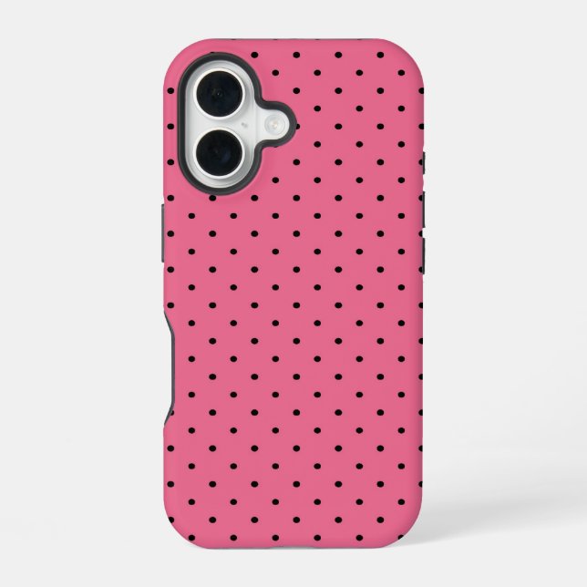Pin Dot Pink Iphone Case (Back)