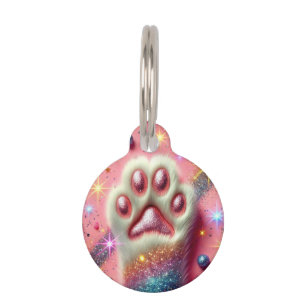 Pin glitter cat ID Tag! Pet ID Tag