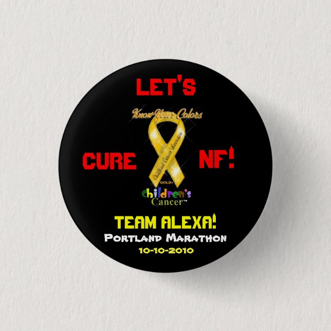 PIN - LET'S  CURE NF!  TEAM ALEXA!, 10-10-2010 RUN (Front)