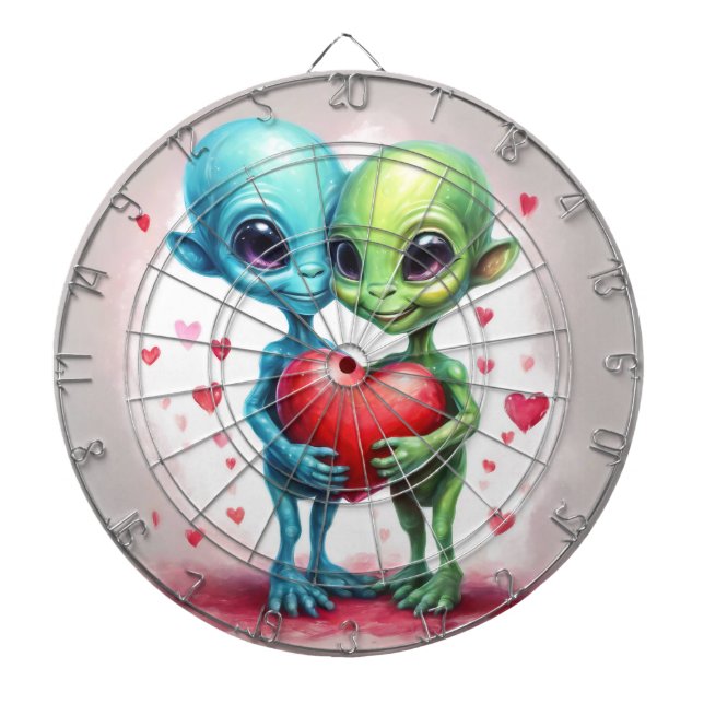 Pin My Heart  Dart Board (Front)