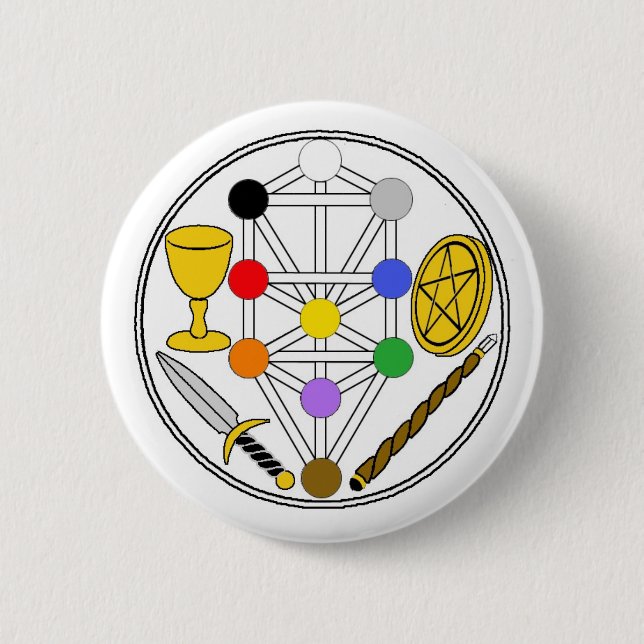 Pin-On Badge - Ceremonial Magick Pinback Button (Front)