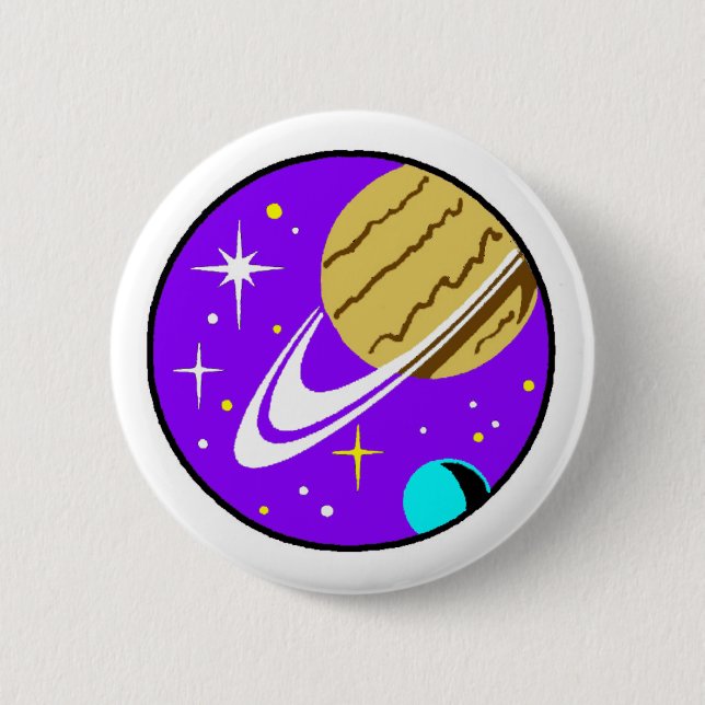 Pin-On Badge - Cosmology Pinback Button (Front)