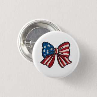 🎀 Pin on the Patriotism – USA Flag Bow Button 🇺