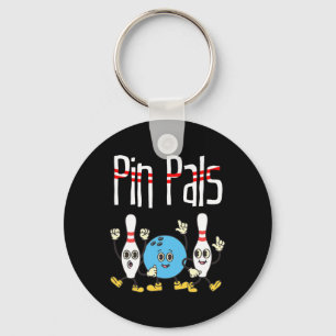Pin Pals Bowling Ball And Pins Dancing Meme Kawaii Keychain