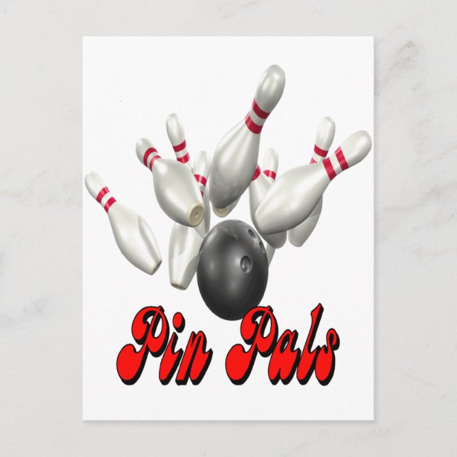 Pin Pals bowling Postcard (Front)