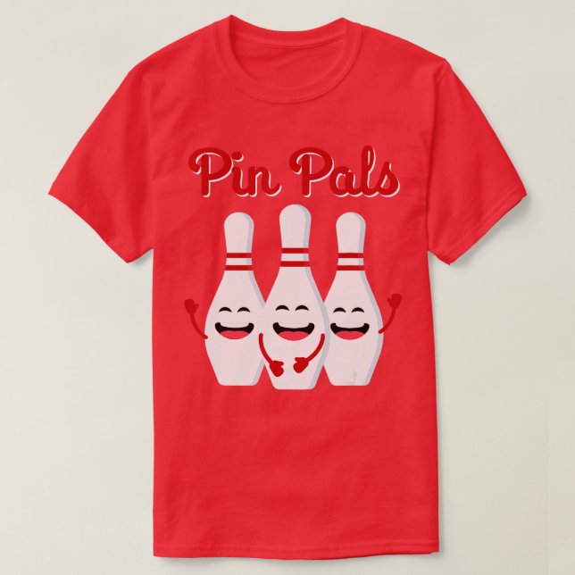 Pin Pals Cute Bowling Shirt For Men Women And Kids (Design Front)