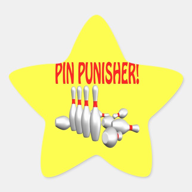 Pin Punisher Star Sticker (Front)