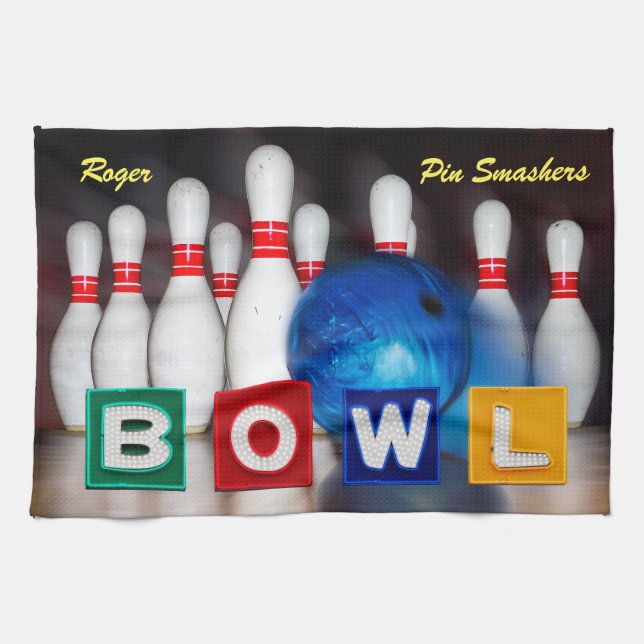 Pin Smashers Bowling Towel (Horizontal)