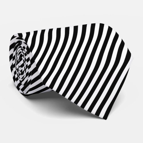 Pin Stripe Black  DIY Background Color Neck Tie