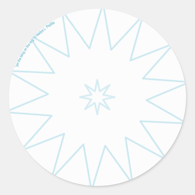 * pin the bling on the ring * BRIDAL SHOWER game Classic Round Sticker (Front)