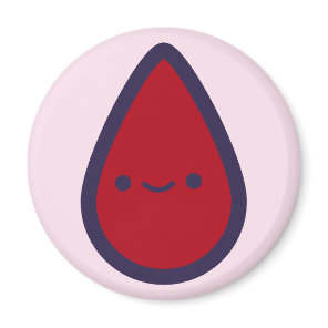 Pin the Period on the Pad Pink Party Game Piece Magnet