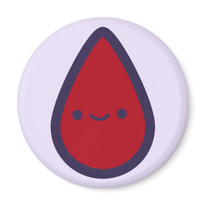 Pin the Period on the Pad Purple Party Game Piece Magnet