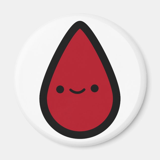 Pin the Period on the Pad Red Party Game Piece Magnet (Front)