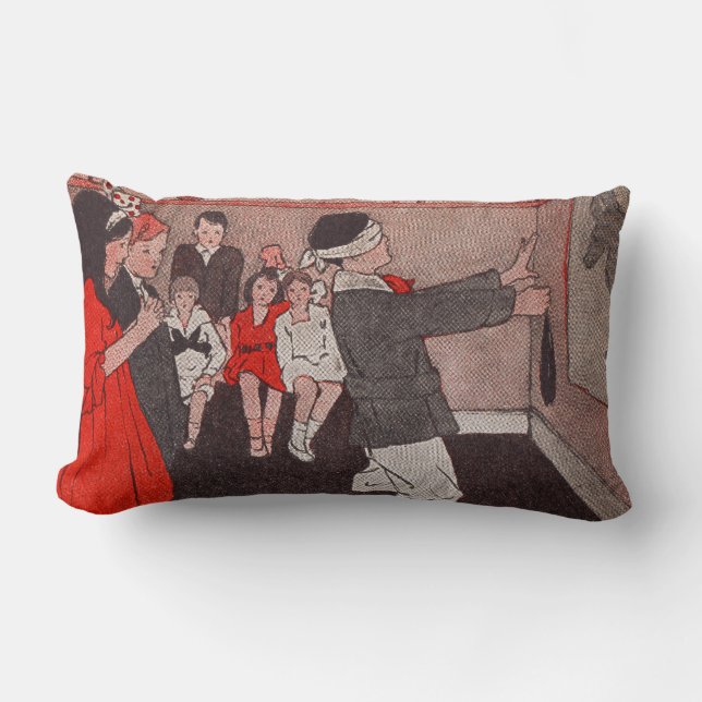 Pin the tail Donkey Lumbar Pillow (Front)