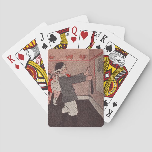 Pin the tail Donkey Poker Cards (Back)