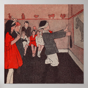 Pin the tail Donkey Poster