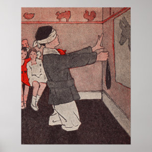 Pin the tail Donkey Poster