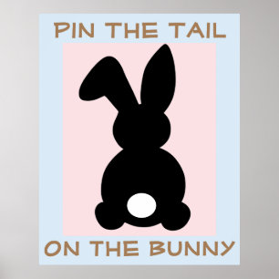 Pin The Tail On The Bunny Poster