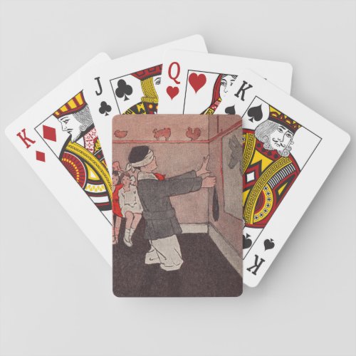 Pin the Tail on the Donkey Illustration Poker Cards