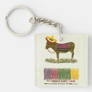 Pin the tail on the Donkey Keychain