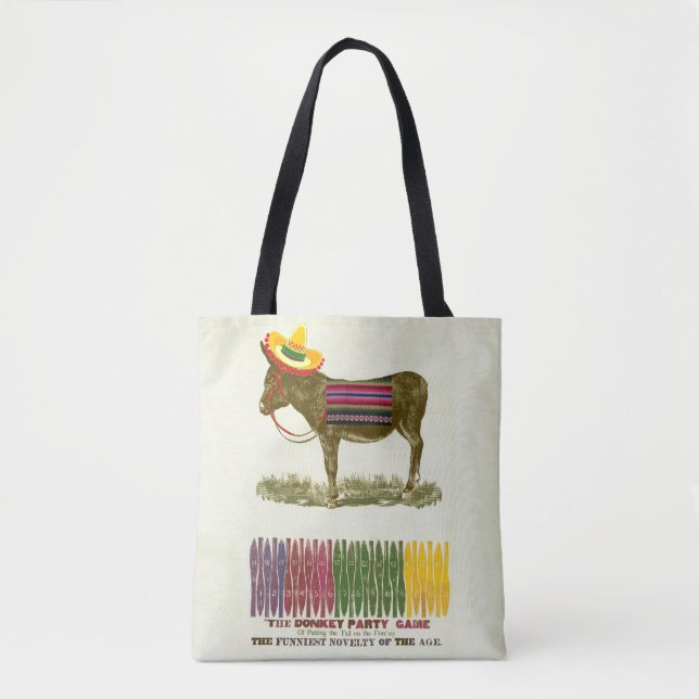 Pin the tail on the Donkey Tote Bag (Front)