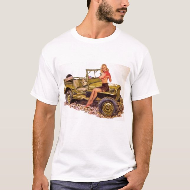 pin up army T-Shirt (Front)