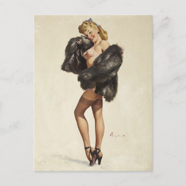 Pin Up Art Postcard (Front)