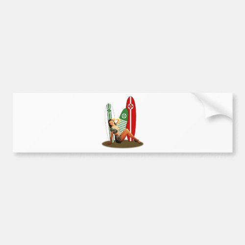 Pin_up Basque France Bumper Sticker