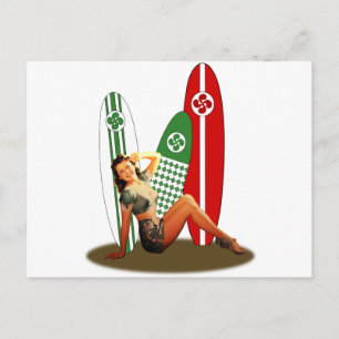 Pin-up Basque France Postcard
